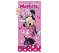 Sicignano Lot de 6 serviettes de plage en microfibre 70 x 140 cm Minnie Mouse Serviette de plage pour fille 100 % polyester Disney, doux résistant à séchage rapide, piscine mer voyage