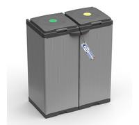 Sicignano Meuble à savon Bis, 68 x 38 x 87 cm, résine PVC et PP, collection différenciée, utilisation intérieure et extérieure, montage sans vis, système modulaire