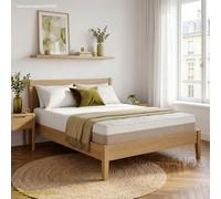 Sicignano Natura 800 Matelas français à ressorts ensachés 7 zones avec mousse à mémoire de forme ViscoPur Gel, déhoussable, 140 x 190 x 26 cm