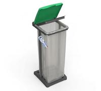 Sicignano Porte-savon pour collection différenciée recommandés sacs de 80 - 110 l, structure modulaire en résine, intérieur/extérieur (1 place)