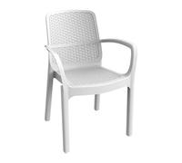Sicignano - Set pour extérieur, chaise Numana table 90 x 90 cm, imperméable, empilable, résistant aux UV, idéal pour intérieur extérieur, bar, restaurants locaux commerciaux (1, chaise Numana)