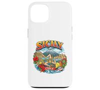 Sicile Italie Trinacria Symbole île Italienne Souvenir de Voyage Coque pour iPhone 13