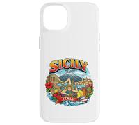 Sicile Italie Trinacria Symbole île Italienne Souvenir de Voyage Coque pour iPhone 14 Plus