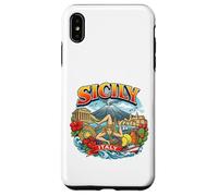 Sicile Italie Trinacria Symbole île Italienne Souvenir de Voyage Coque pour iPhone XS Max