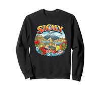 Sicile Italie Trinacria Symbole île Italienne Souvenir de Voyage Sweatshirt