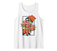 Sicile Italie Wildflower Floral Sicilia Italia Souvenir Débardeur