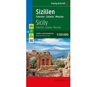 Sicile palerme - Edition trilingue français-anglais-allemand, Echelle 1:150 000 - Collectif - Freytag Et Brendt - Atlas / carte