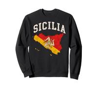 Sicilia Italie Drapeau sicilien Trinacria Patrimoine Italien Sweatshirt