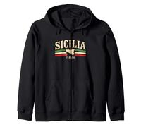 Sicilia Italie Italie Italie Sicile Vintage Design Sweat à Capuche