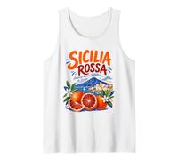 Sicilia Rossa Sicile Oranges Sanguines Mont Etna Italie Débardeur
