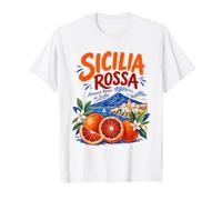 Sicilia Rossa Sicile Oranges Sanguines Mont Etna Italie T-Shirt