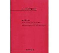Siciliana (Da Un Pezzo Di Liuto Del Sec. Xvi) / Conducteur