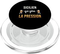 Sicilien Qui Gère La Pression Humour Sicile Sicilia Bière PopSockets PopGrip pour MagSafe