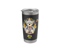Sicily Italia Teddy Bear Shirt Sicilian Trinacria Lemon Gobelet isotherme en acier inoxydable double paroi