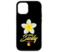Sicily Italy Tropical Flower Yellow Frangipani Aesthetic Art Coque pour iPhone 12/12 Pro