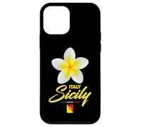 Sicily Italy Tropical Flower Yellow Frangipani Aesthetic Art Coque pour iPhone 12 Mini