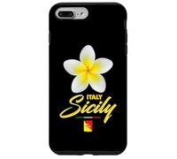 Sicily Italy Tropical Flower Yellow Frangipani Aesthetic Art Coque pour iPhone 7 Plus/8 Plus