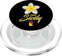 Sicily Italy Tropical Flower Yellow Frangipani Aesthetic Art PopSockets PopGrip pour MagSafe
