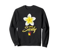 Sicily Italy Tropical Flower Yellow Frangipani Aesthetic Art Sweatshirt
