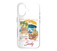 Sicily Sign I Love Sicily, Sicily Italy Illustration Graphic Coque pour iPhone 17