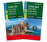 Sicily West and East Pack: Road and Leisure Map