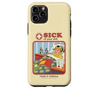 Sick of Your Shit Sarcastic Retro Vintage Funny Adult Humor Coque pour iPhone 11 Pro