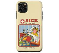 Sick of Your Shit Sarcastic Retro Vintage Funny Adult Humor Coque pour iPhone 11 Pro Max