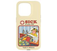 Sick of Your Shit Sarcastic Retro Vintage Funny Adult Humor Coque pour iPhone 15 Pro