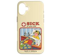 Sick of Your Shit Sarcastic Retro Vintage Funny Adult Humor Coque pour iPhone 16 Plus