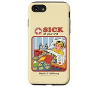 Sick of Your Shit Sarcastic Retro Vintage Funny Adult Humor Coque pour iPhone SE (2020) / 7/8