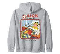 Sick of Your Shit Sarcastic Retro Vintage Funny Adult Humor Sweat à Capuche