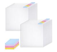 SICOSALT Lot de 30 organiseurs de rangement en papier de scrapbooking de 30 x 30 cm avec 40 onglets autocollants pour 100 feuilles de papier de scrapbooking