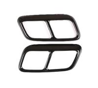 SICOTTON ANQIDI pour L&and R&Over pour Range Rover Sport P400 2018-2019 Tuyaux De Queue Couvercle Silencieux Autocollants De Couverture De Tuyau D'échappement Pièces Automobiles (Color : Noir)