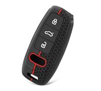 SICOTTON Coque Clé Voiture pour A-UDI A6L A7 A8 A8L pour E-tron Q8 C8 2019 2020 3 Boutons Clé Fob Case Cover Silicone Shell Boitier Clé Voiture avec