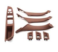 SICOTTON D'intérieur Voiture, Poignée Porte Panneau D'accoudoir Ensemble Revêtement D'habillage pour B&MW Série 5 F10 F11 F18 520 523 525 528 530 2010-2017 LHD pièces Automobiles(Color:LHD Brown Set)