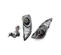 SICOTTON pour F&ord pour Fiesta MK7 pour Zetec S Sport 2012-2017 Nid d'abeille Pare-Chocs Avant Antibrouillard Calandre Antibrouillard avec Faisceau De Câbles