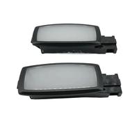 SICOTTON pour Kodiaq 2017 pour Superb 2008-2015 Intérieur De Voiture Miroir De Courtoisie À LED Lumière Visière Lecture Lumières De Maquillage Lampe Lecture Toit(2 PCS Noir)