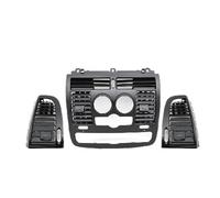 SICOTTON pour Mercedes pour Benz pour Viano W636 pour Vito W639 2004-2015 Interior Car Dashboard Central Left Right Air Conditioner AC Vent Grille Cover pièces Automobiles(Model A 3PCS)