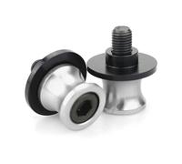 SICOTTON Protection Contre Chutes Moto Bobines De Bras Oscillant De Moto Vis De Support Arrière Curseurs pour Kawasaki ER-6N ER6N 2006-2013 2014 2015 2016 Curseur Cadre(Argent)