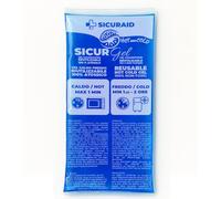 SicurAid Gel chaud froid réutilisable | Gel de glace Made in Italy pour douleurs musculaires, ecchymoses, gonflements et inflammations | Compressage thermique corporel polyvalent - 1 pièce (11 x 26 cm