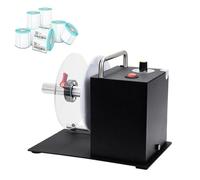 SICWEDIM Enrouleur automatique d'étiquettes, machine de rembobinage d'étiquettes portable, largeur maximale des étiquettes 8 cm ou 12 cm, enrouleur d'autocollants à vitesse réglable, synchronisation