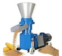 SICWEDIM Machine à granulés d'alimentation pour animaux, moteur en cuivre de 4 kW, machine d'alimentation de 100 kg/h, machine à granulés d'alimentation, pour bovins, poulets, canards, porcs (6 mm)