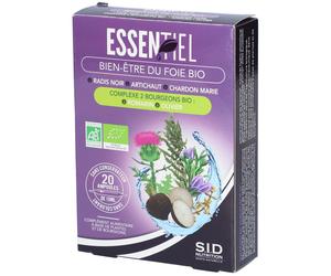 SID Nutrition - Essentiel Bien-Être du Foie Bio ampoules plantes et bourgeons Solution Orale 200 ml