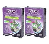 SID Nutrition - Essentiel Bien-Être du Foie Bio ampoules plantes et bourgeons Solution Orale 2x200 ml