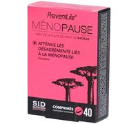 SID Nutrition - PreventLife Ménopause avec baobab, lin et houblon Comprimé(S) 40 pc(s)