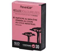SID Nutrition - PreventLife Règles Douloureuses avec baobab et alchémille Comprimé(S) 30 pc(s)