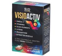 SID Nutrition - VisioActiv oméga 3, vitamines et myrtille pour la vision Capsule(S) 60 pc(s)