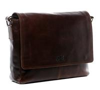 SID & VAIN® Messenger Bag Eton Unisexe - Grand Cartable Sac à bandoulière 15.4 Pouces Laptop iPad 15 classeur - Sac pour pc Portable Homme et Femme en Cuir véritable