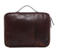 SID & VAIN Pochette Ordinateur Cuir véritable 15 Pouces Josey Manche pour Ordinateur Portable, Pochette 15 pour Hommes et Femmes Housse Ordinateur Portable Marron