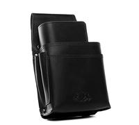 SID & VAIN Porte-Monnaie Serveur Aberdeen Cuir véritable | Bourse garçon Combi Noir | Portefeuille des serveuses Fait à la Main